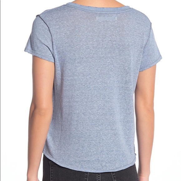 Free People Beachy Keen Tee Size XS Storm Cloud - Picture 5 of 6